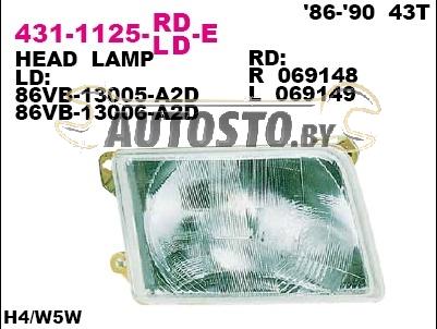 Фара 431-1125R-LD-E