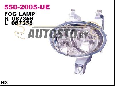 Фара противотуманная 550-2005R-UE
