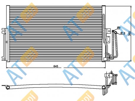 Радиатор кондиционера RC94234