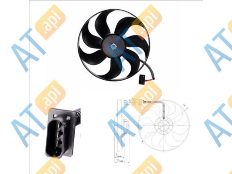 Диффузор радиатора и кондиционера RDVW160040