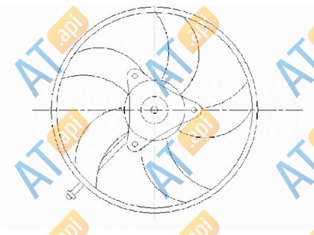 Диффузор радиатора SD01-004-0